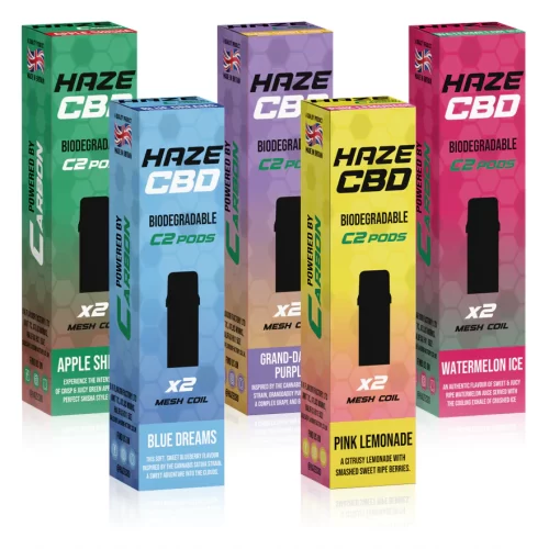 HAZE CBD C2 Pods 500mg Mesh Coil 2 Pack