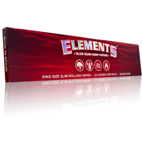 Elements Red Kingsize Slim Papers