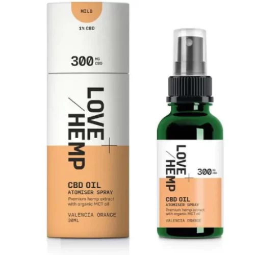 Love Hemp Extract Orange Atomiser Spray