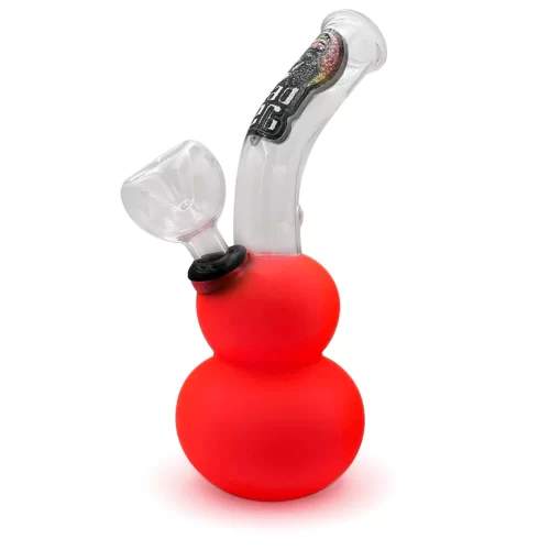 Double Bubble Glass Bong 12cm