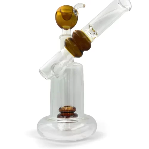 Amber Mini Glass Percolator Bong