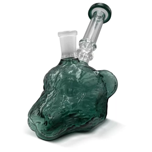 Glass Leopard Head Bong 15cm